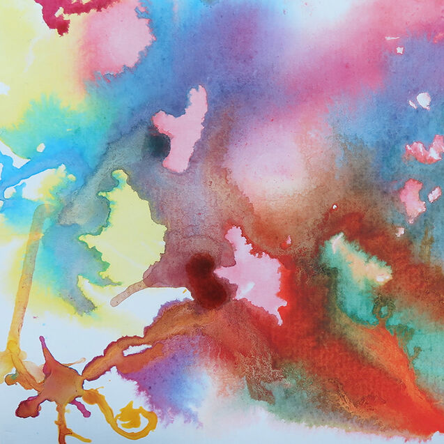 Fliessende Farben